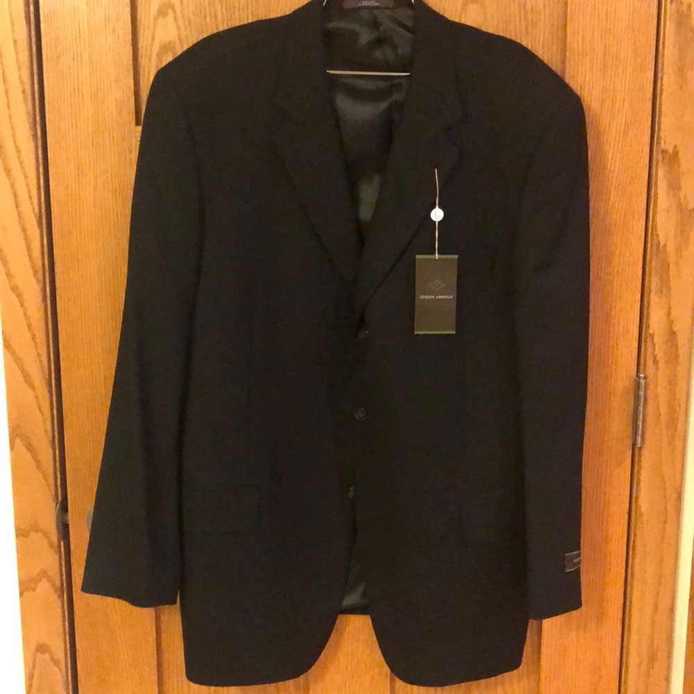 NWT Joseph Abboud Black Wool Blazer